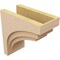 Ekena Millwork 10"W x 20"D x 20"H Classic Rockford Rough Cedar Woodgrain TimberThane Corbel, Primed Tan CORUR10X20X20ROCRCPR - alternate 3